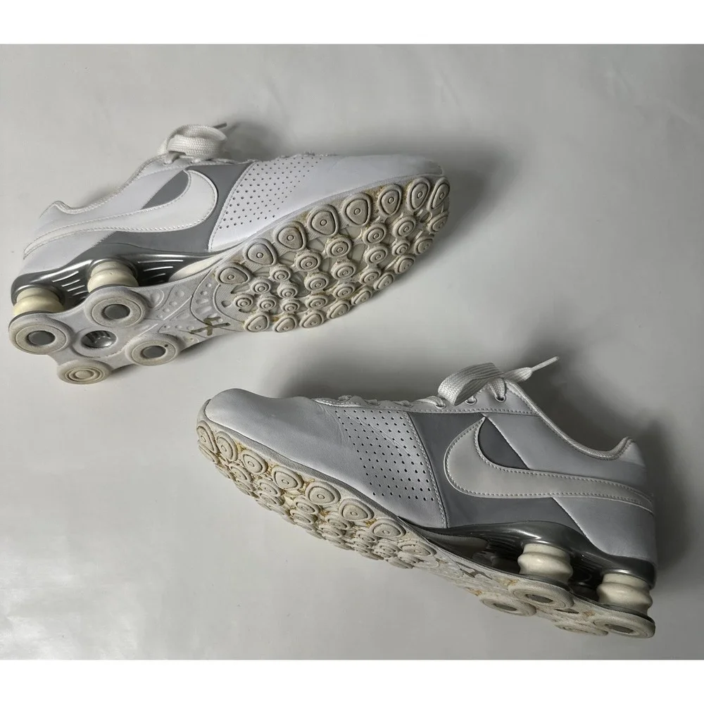 Nike Shox Deliver 317549-112 Women's White/Grey Leather Sneakers Shoes Size 8.5 - Picture 11 of 11